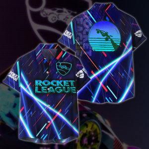 Rocket League All Over Print T-shirt Tank Top Zip Hoodie Pullover Hoodie Hawaiian Shirt Hawaiian Shirt S 