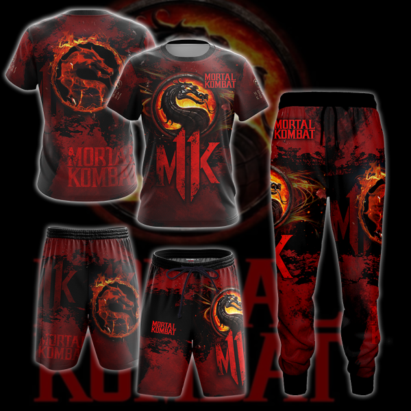 Mortal Kombat All Over Print T-shirt Tank Top Zip Hoodie Pullover Hoodie Hawaiian Shirt