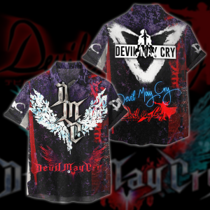 Devil May Cry All Over Print T-shirt Tank Top Zip Hoodie Pullover Hoodie Hawaiian Shirt Hawaiian Shirt S 