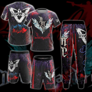 Devil May Cry All Over Print T-shirt Tank Top Zip Hoodie Pullover Hoodie Hawaiian Shirt   