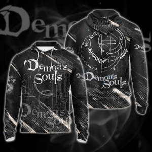 Demon's Souls All Over Print T-shirt Tank Top Zip Hoodie Pullover Hoodie Hawaiian Shirt Zip Hoodie S 