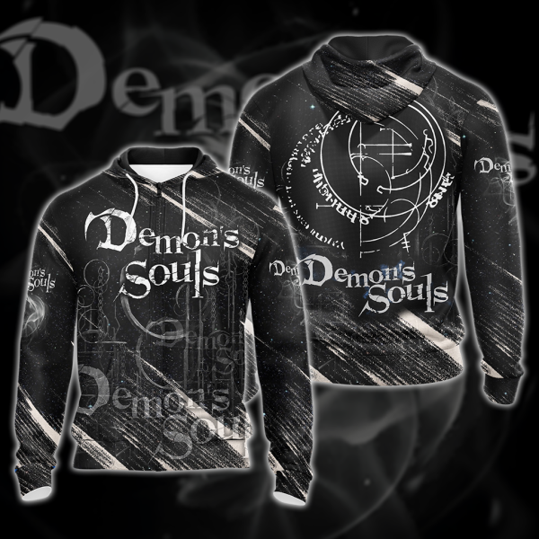 Demon's Souls All Over Print T-shirt Tank Top Zip Hoodie Pullover Hoodie Hawaiian Shirt Zip Hoodie S