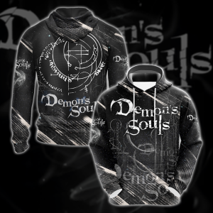 Demon's Souls All Over Print T-shirt Tank Top Zip Hoodie Pullover Hoodie Hawaiian Shirt Hoodie S 