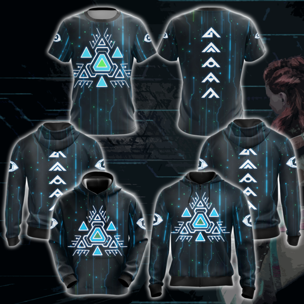 Horizon Zero Dawn All Over Print T-shirt Tank Top Zip Hoodie Pullover Hoodie Hawaiian Shirt