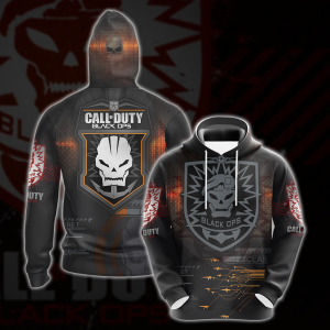 Call of Duty: Black Ops All Over Print T-shirt Tank Top Zip Hoodie Pullover Hoodie Hawaiian Shirt Hoodie S 