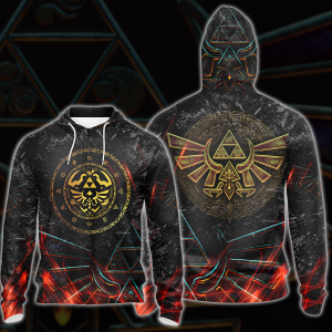 The Legend of Zelda All Over Print T-shirt Tank Top Zip Hoodie Pullover Hoodie Hawaiian Shirt Zip Hoodie S 