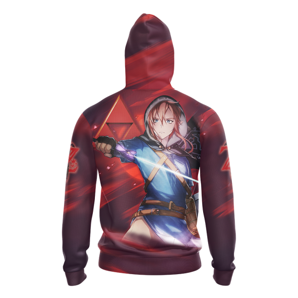 Link The Legend of Zelda All Over Print T-shirt Tank Top Zip Hoodie Pullover Hoodie