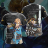 The Legend Of Zelda Link WISDOM COURAGE POWER  Unisex 3D T-shirt Zip Hoodie Pullover Hoodie T-shirt S