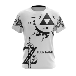 Personalized The legend of Zelda All Over Print T-shirt Zip Hoodie Pullover Hoodie   