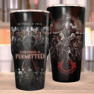 Nothing is True - Everything is Permitted Assassin's Creed Tumbler 30oz (Curve)  