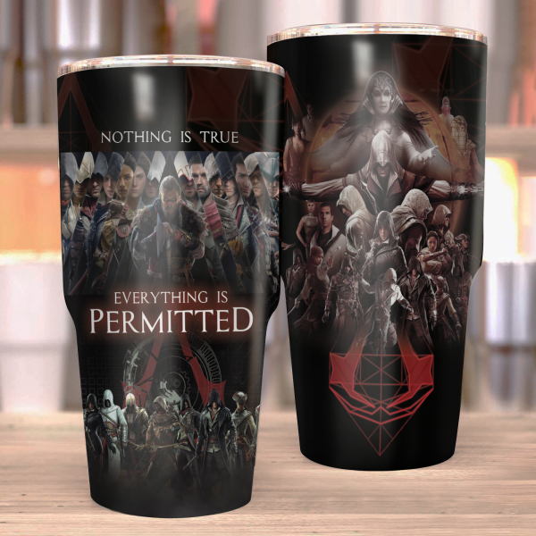 Nothing is True - Everything is Permitted Assassin's Creed Tumbler 30oz (Curve)