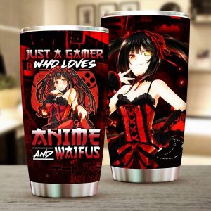 Just A Gamer Who Loves Anime and Waifus Kurumi Tokisaki Date A Live Tumbler 20oz  