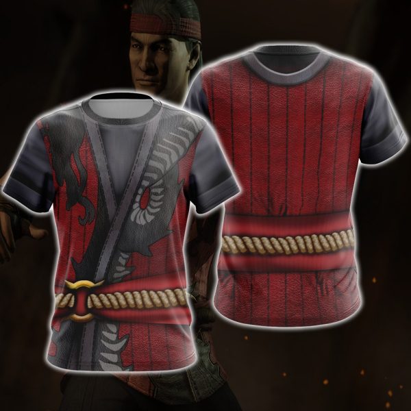 Mortal Kombat Liu Kang Cosplay Unisex 3D T-shirt Zip Hoodie