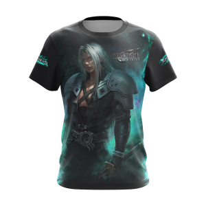 Final Fantasy VII Remake Sephiroth Unisex 3D T-shirt Zip Hoodie   