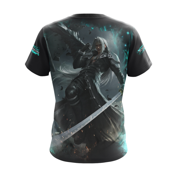 Final Fantasy VII Remake Sephiroth Unisex 3D T-shirt Zip Hoodie