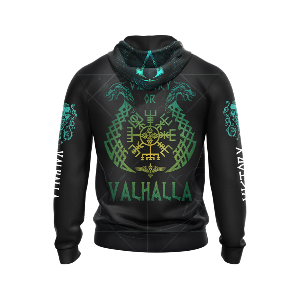 Assassin's Creed Victory or Valhalla Unisex 3D T-shirt Zip Hoodie