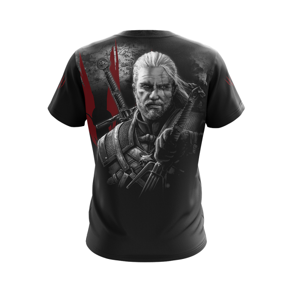 The Witcher - Geralt: "Evil Is Evil" Unisex 3D T-shirt Zip Hoodie
