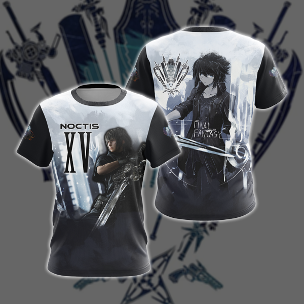 Noctis Final Fantasy XV Weapon Unisex 3D T-shirt Zip Hoodie T-shirt S