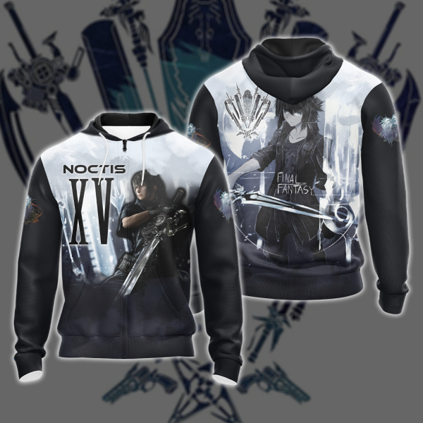 Noctis Final Fantasy XV Weapon Unisex 3D T-shirt Zip Hoodie Zip Hoodie S