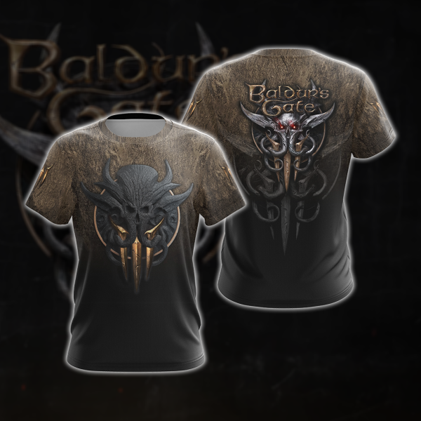 Baldur's Gate 3 Symbol Unisex 3D T-shirt Zip Hoodie T-shirt S