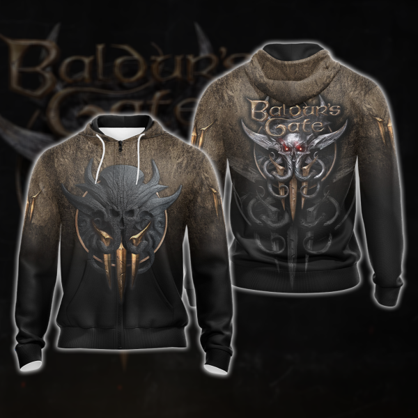 Baldur's Gate 3 Symbol Unisex 3D T-shirt Zip Hoodie Zip Hoodie S