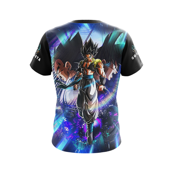 Dragon Ball Gogeta, Vegeta, and  Goku Unisex 3D T-shirt Zip Hoodie