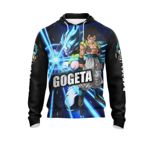 Dragon Ball Gogeta, Vegeta, and  Goku Unisex 3D T-shirt Zip Hoodie   