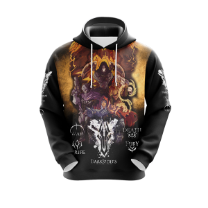 Darksiders 4 Horsemen Unisex 3D T-shirt Zip Hoodie   