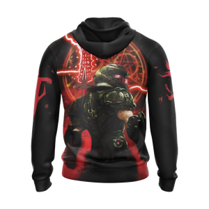 Doom Video Game Unisex 3D T-shirt Zip Hoodie 