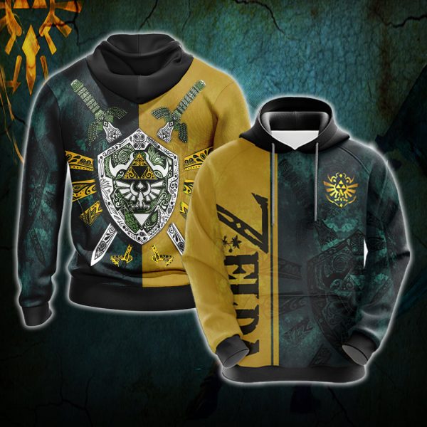 The Legend Of Zelda Unisex 3D T-shirt Zip Hoodie Hoodie S