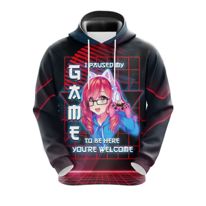 I Paused My Game To Be Here Unisex 3D Hoodie 