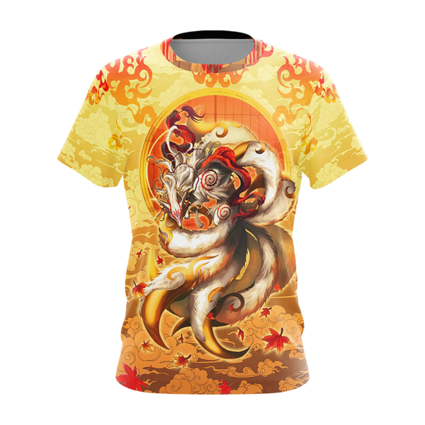 Nine Tail Okami Fox Unisex 3D T-shirt
