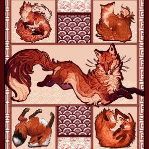 Fox 3D Quilt Bed Set