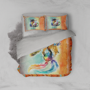 Beautiful Fox and Butterflies 3D Bed Set