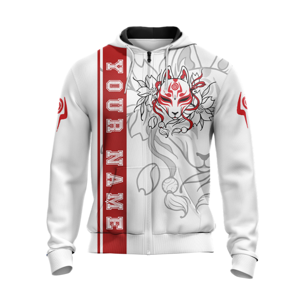 Ninetail fox Spirit - Customized New Unisex 3D Zip Up Hoodie