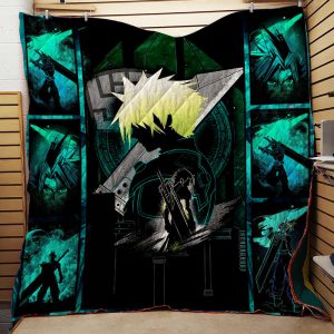 Final Fantasy Cloud Strife 3D Quilt Set Single Quilt Twin (150x180CM) 