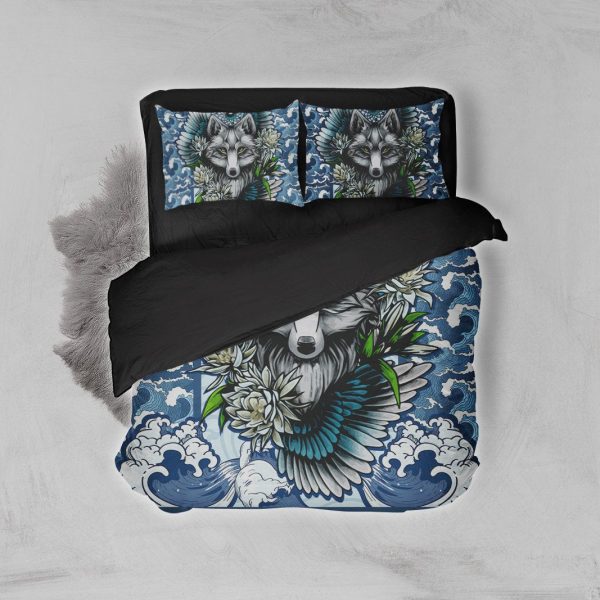 Aesthetic Fox 3D Bed Set