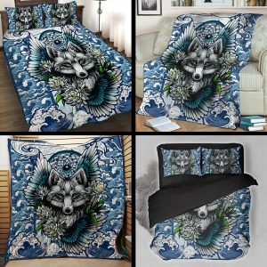 Aesthetic Fox 3D Bed Set