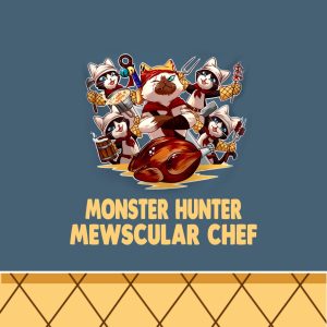 Monster Hunter Meowscular Chef 3D Apron