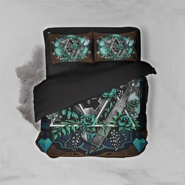 The Legend Of Zelda Green 3D Bed Set