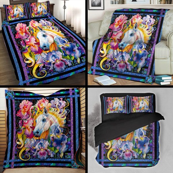 Aesthetic Horse 3D Throw Blanket