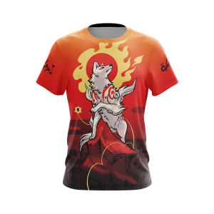 Okami Fox Fire Unisex 3D T-shirt