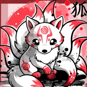 Ninetail Fox Spirit 3D Bed Set