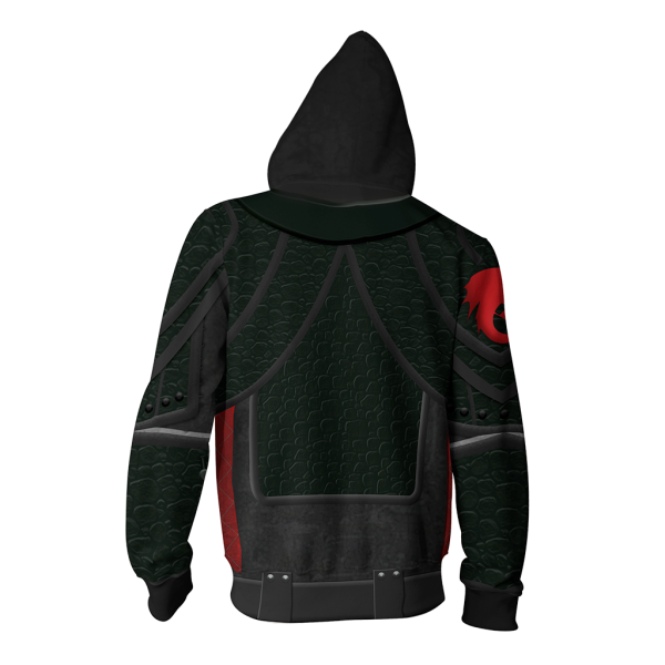 How To Train Your Dragon 3 Hiccup Cosplay Zip Up Hoodie