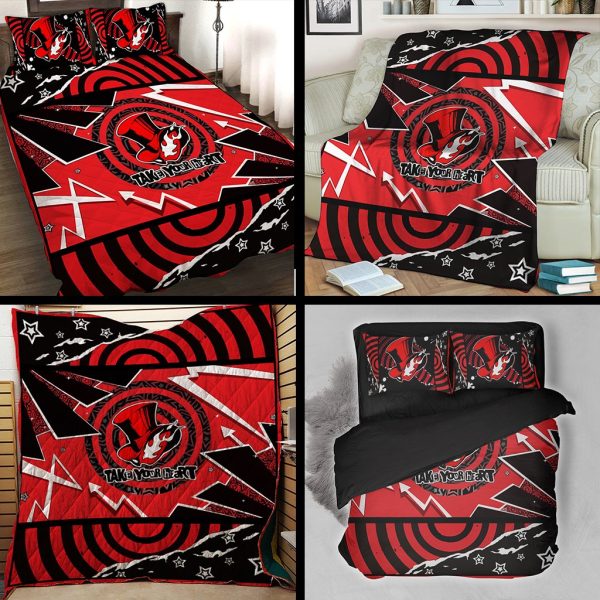 Persona 5 Phantom Thieves Take Your Heart Symbol 3D Bed Set