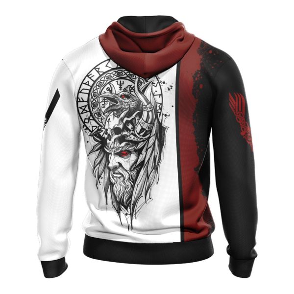 Vikings Unisex 3D Zip Up Hoodie