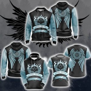 Supernatural Unisex 3D Zip Up Hoodie