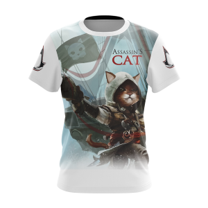 Assassin's Creed III-IV Cat Unisex 3D T-shirt