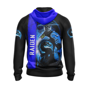 Mortal Kombat Raiden Unisex 3D Zip Up Hoodie