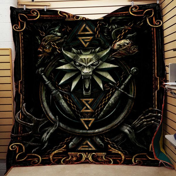 Witcher Symbol 3D Quilt Set Single Quilt Twin (150x180CM)